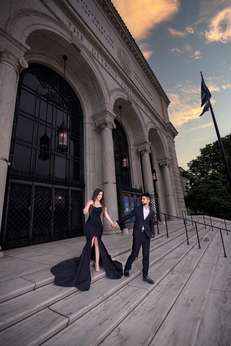 Couple at the Detroit Institute of Arts